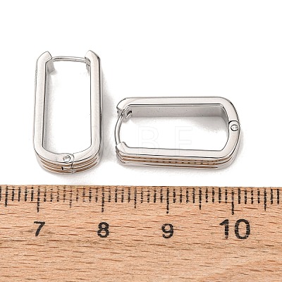 304 Stainless Steel Hoop Earrings EJEW-D358-01P-1
