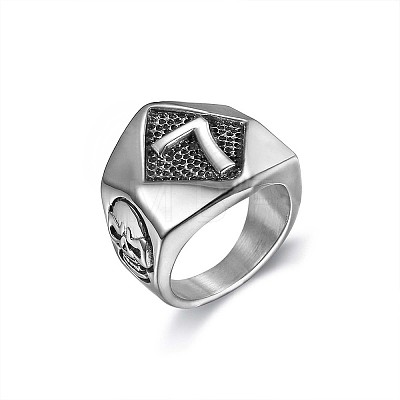 Punk Style 316L Stainless Steel Finger Rings for Men FS-WG96F45-05-1