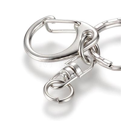 Alloy Keychain Clasp Findings PALLOY-T010-07P-1