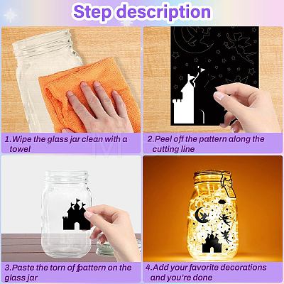 12 Sheets 6 Styles Religion Self-Adhesive PVC Waterproof Picture Stickers DIY-WH0605-007-1