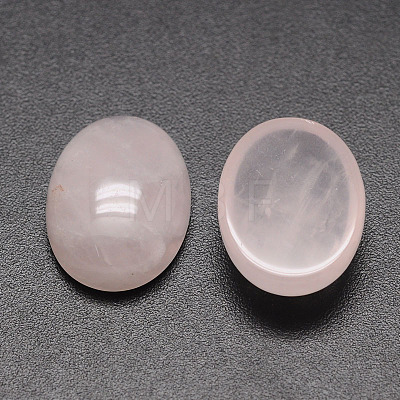 Oval Natural Rose Quartz Cabochons X-G-K020-30x22mm-07-1