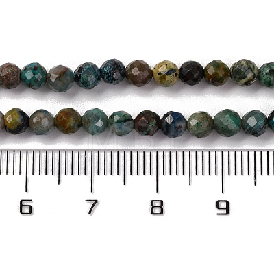 Natural Chrysocolla Beads Strands G-A235-A05-01-1