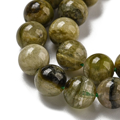 Natural Green Tourmaline Beads Strands G-B099-C05-02-1