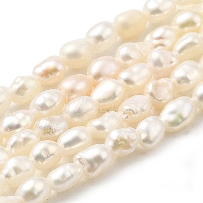 Natural Cultured Freshwater Pearl Beads Strands PEAR-I007-01K-02A-1