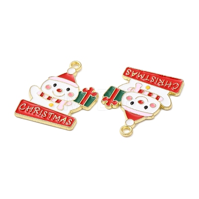 Christmas Alloy Enamel Pendants ENAM-D050-13A-02G-1