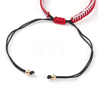 Adjustable Nylon Thread Braided Bracelet Making AJEW-JB00857-03-1