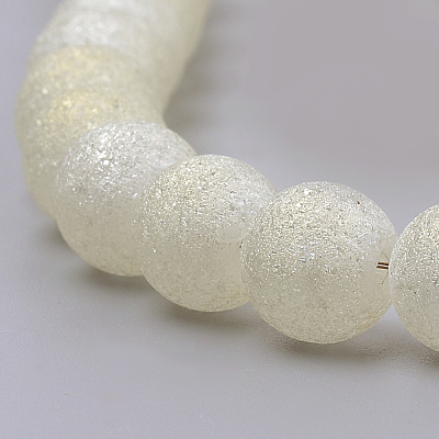 Electroplate Glass Beads Strands EGLA-S134-4mm-A01-1
