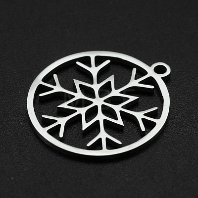 Non-Tarnish Christmas 201 Stainless Steel Pendants STAS-R111-JA694-1