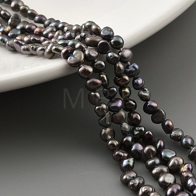 Dyed Natural Cultured Freshwater Pearl Beads Strands PEAR-A006-01B-1