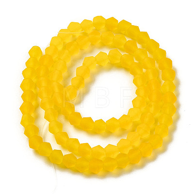 Imitate Austrian Crystal Frosted Glass Beads Strands X-EGLA-A039-T4mm-MD22-1
