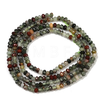 Natural African Bloodstone Beads Strands G-S388-A02-1x2mm-1