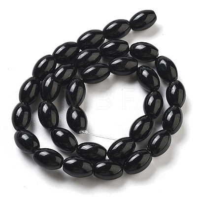 Natural Black Jasper Beads Strands G-B106-B17-01-1