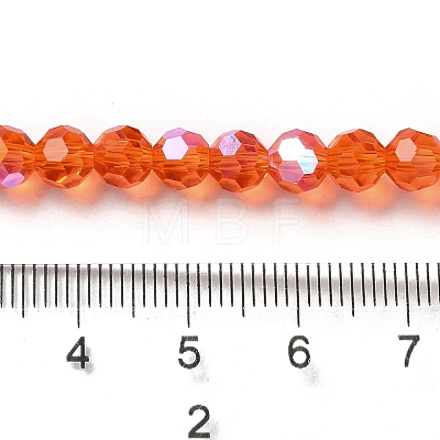 Electroplate Transparent Glass Beads Strands EGLA-A035-T6mm-L05-1