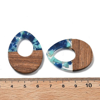 Resin and Walnut Pendants FIND-R051-10F-1