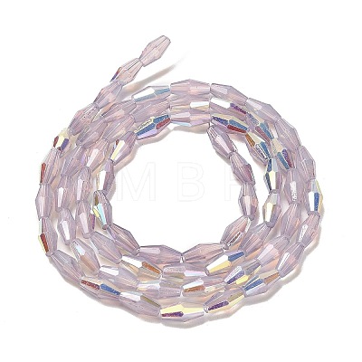 Baking Painted Glass Beads Strands DGLA-D001-01I-1