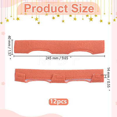 12Pcs Fabric & Sponge Safe Hard Hat Sweatband AJEW-WR0003-84-1