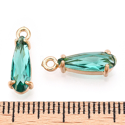 Faceted Glass Pendants GLAA-T010-004-1