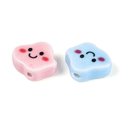 Handmade Porcelain Ceramic Beads PORC-T134-20M-1