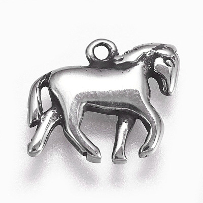 304 Stainless Steel Pendants STAS-P225-081AS-1