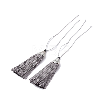 Nylon Tassels Big Pendant Decorations HJEW-G010-A12-1