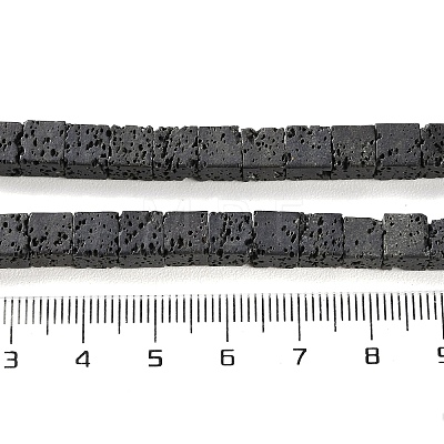 Synthetic Lava Rock Dyed Beads Strands G-H311-02B-10-1
