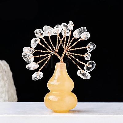 Natural Quartz Crystal Chips Tree of Life Decorations PW-WGCDFFC-01-1