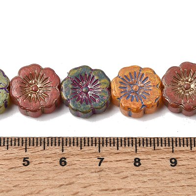 Painted Glass Beads Strands GLAA-Z021-15A-1