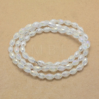 Electroplate Glass Beads EGLA-G023-M-AB01-1