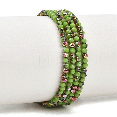 Electroplate Glass Beads Stradns EGLA-H114-02A-08-1