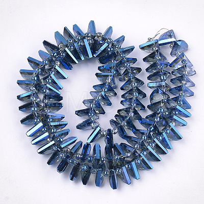 Electroplate Glass Beads Strands EGLA-S176-05B-B10-1