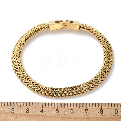 Brass Wheat Chain Bracelets for Women Men KK-P292-22G-1