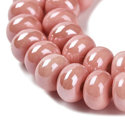 Porcelain Rondelle Beads PORC-Q001-01I-1