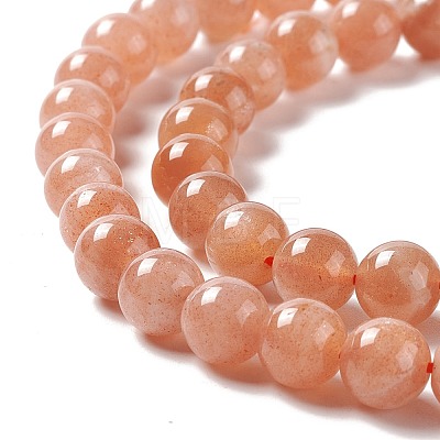 Natural Sunstone Beads Strands G-A205-28B-1