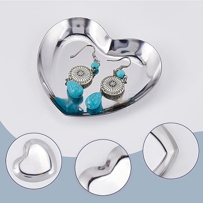 4Pcs 430 Stainless Steel Jewelry Plates AJEW-CN0004-48-1