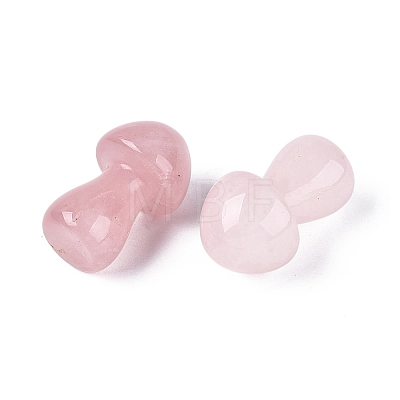Natural Rose Quartz Mushroom Display Decorations G-Q602-03Q-1