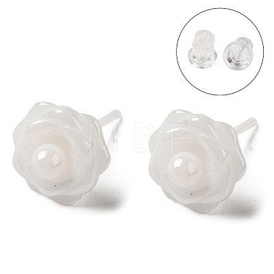 Hypoallergenic Bioceramics Zirconia Ceramic Stud Earrings EJEW-F340-01B-1