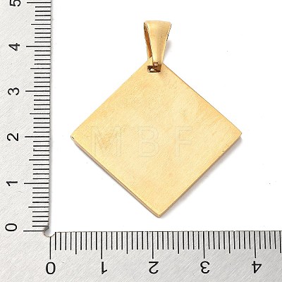 Christmas Ion Plating(IP) 304 Stainless Steel Pendants STAS-Z098-44G-1