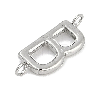 304 Stainless Steel Letter Connector Charms LS-STAS-M108-01P-02-1