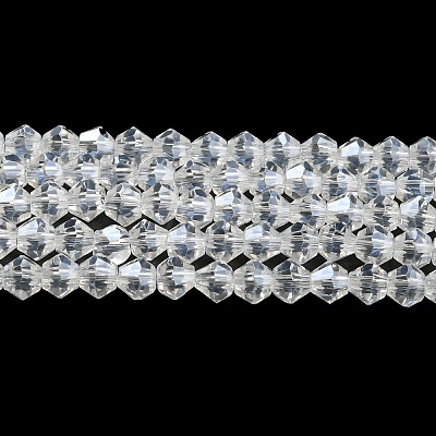 Transparent Electroplate Glass Beads Strands LS-GLAA-F029-2mm-C13-1