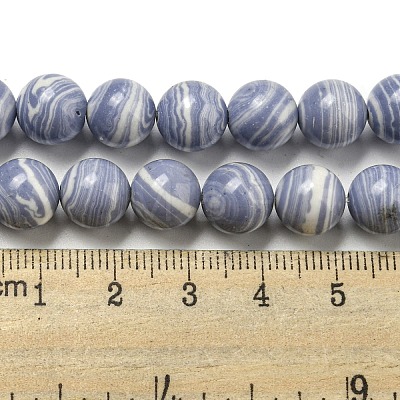 Synthetic Blue Lace Agate Beads Strands G-B071-F02-03-1