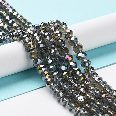 Electroplate Glass Beads Strands EGLA-A044-T1mm-B16-1