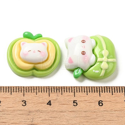 Opaque Resin Decoden Cat Cabochons RESI-R448-04-1