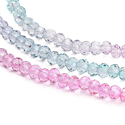 Transparent Painted Glass Beads Strands DGLA-A034-T2mm-A10-1