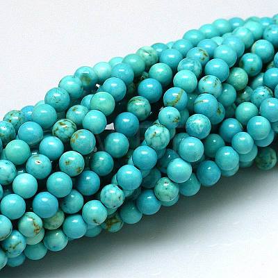 Natural Magnesite Beads Strands TURQ-G103-10mm-01-1