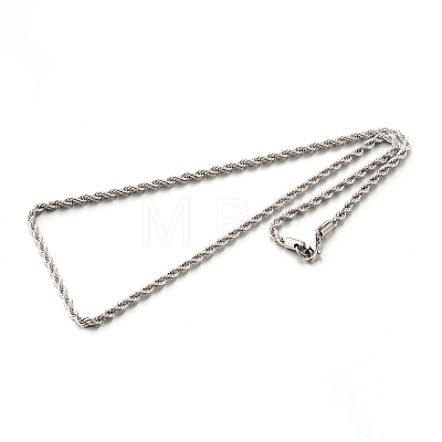 304 Stainless Steel Rope Chain Necklaces X-STAS-M174-013P-1