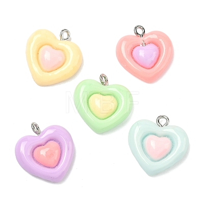 Opaque Resin Pendants RESI-K203-17-1