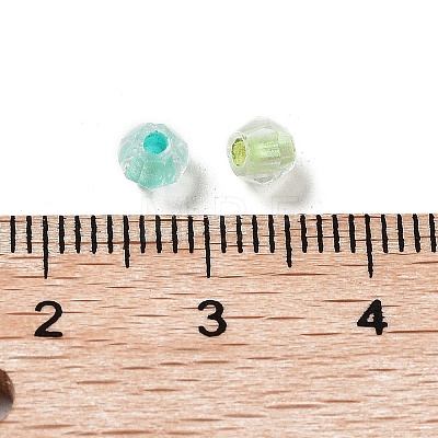 100Pcs Transparent Glass Beads GLAA-P061-01G-1