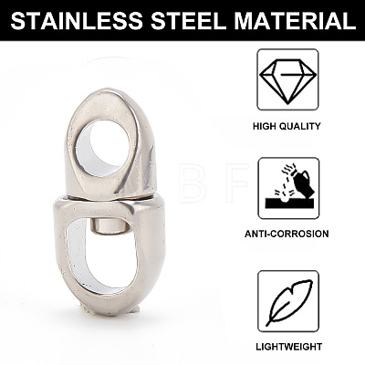 304 Stainless Steel Swivel Clasps STAS-WH0038-39-1