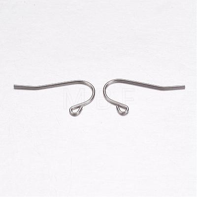 304 Stainless Steel Earring Hooks STAS-F117-47P-1