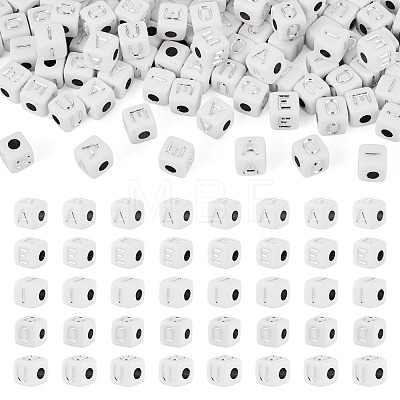 150Pcs 5 Styles Opaque Acrylic Beads SACR-TA0001-73-1